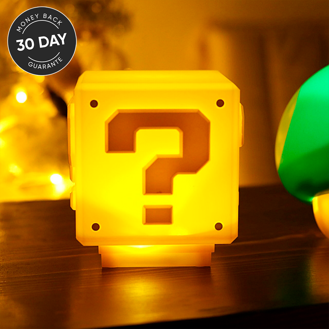 Classic Mario Block Lamp