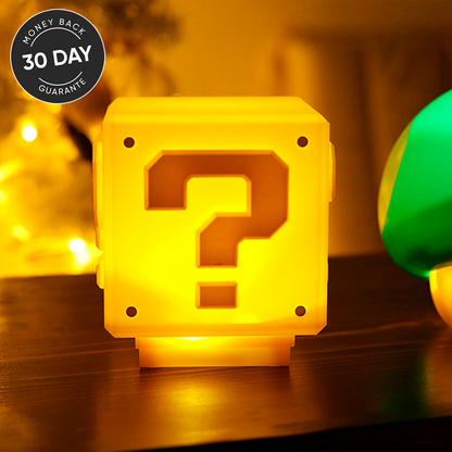 Classic Mario Block Lamp